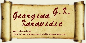 Georgina Karavidić vizit kartica